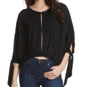 Free People Keepin' On Tie Sleeve Top